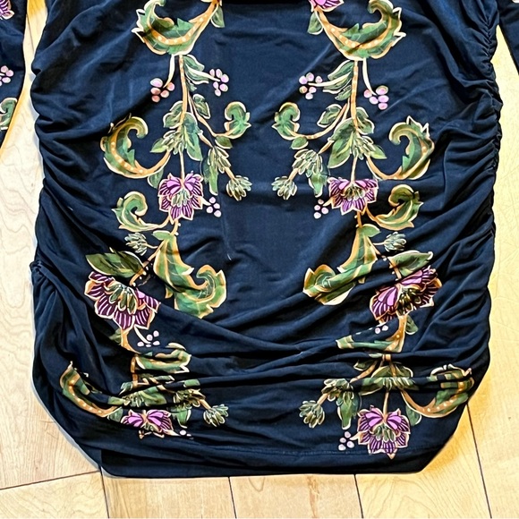 NWT Farm Rio Black Ravenala Jersey Blouse medium - Picture 3 of 9